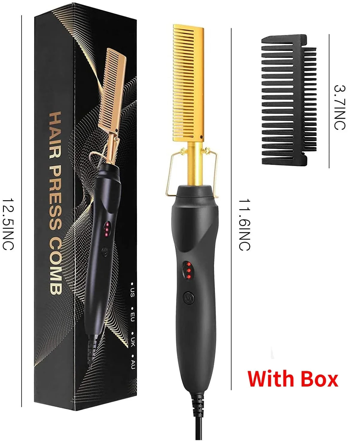 2 in 1 Hot Comb Hair Straightener